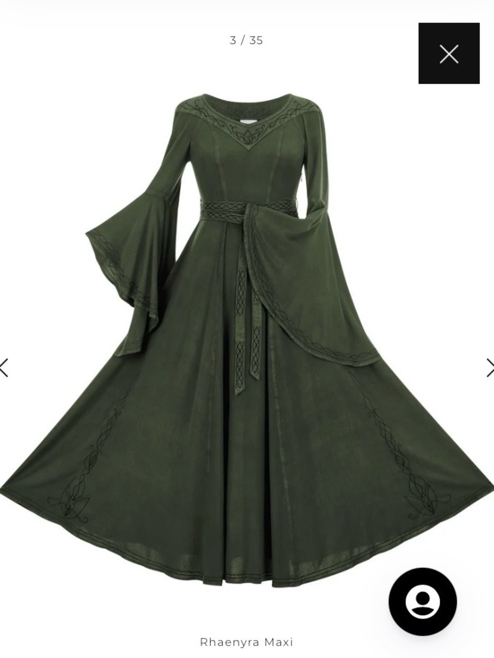 Holy Clothing Rhaenyra Maxi Dress NWT - Picture 10 of 10